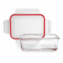 Lunchbox Ibili 754704 Borosilikatglas rechteckig 400 ml 10 x 15 x 5 cm