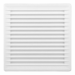 Grille de ventilation EDM 87724 Blanc 17 x 17 x 1,15 cm Moustiquaire