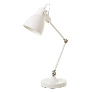 Flexo/Lampe de bureau Blanc Métal 25 W 27 x 16 x 52 cm