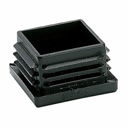 Endkappe Micel CNT03 Schwarz Polyäthylen karriert 28 x 30 x 23,5 mm (25 Stück)