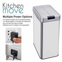 Poubelle Kitchen Move Gris 70 L