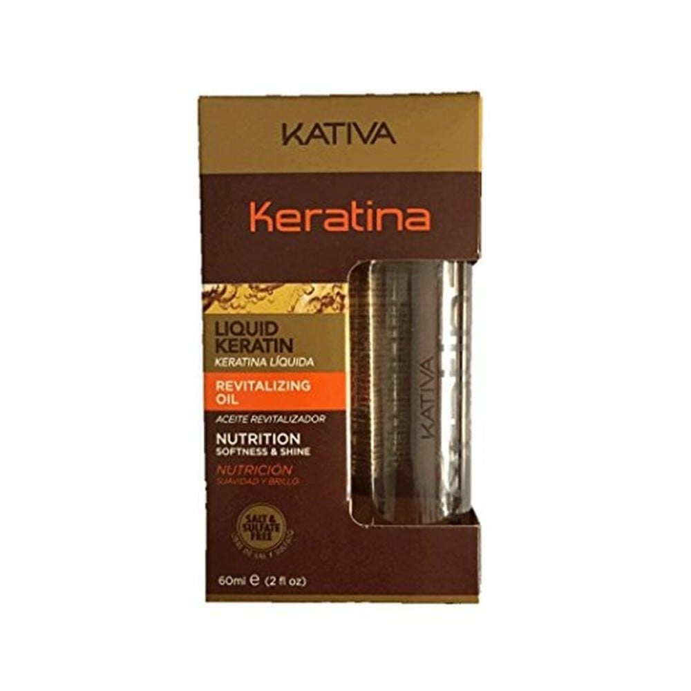 Après-shampooing Keratin Liquid Kativa Keratina Líquida (60 ml)