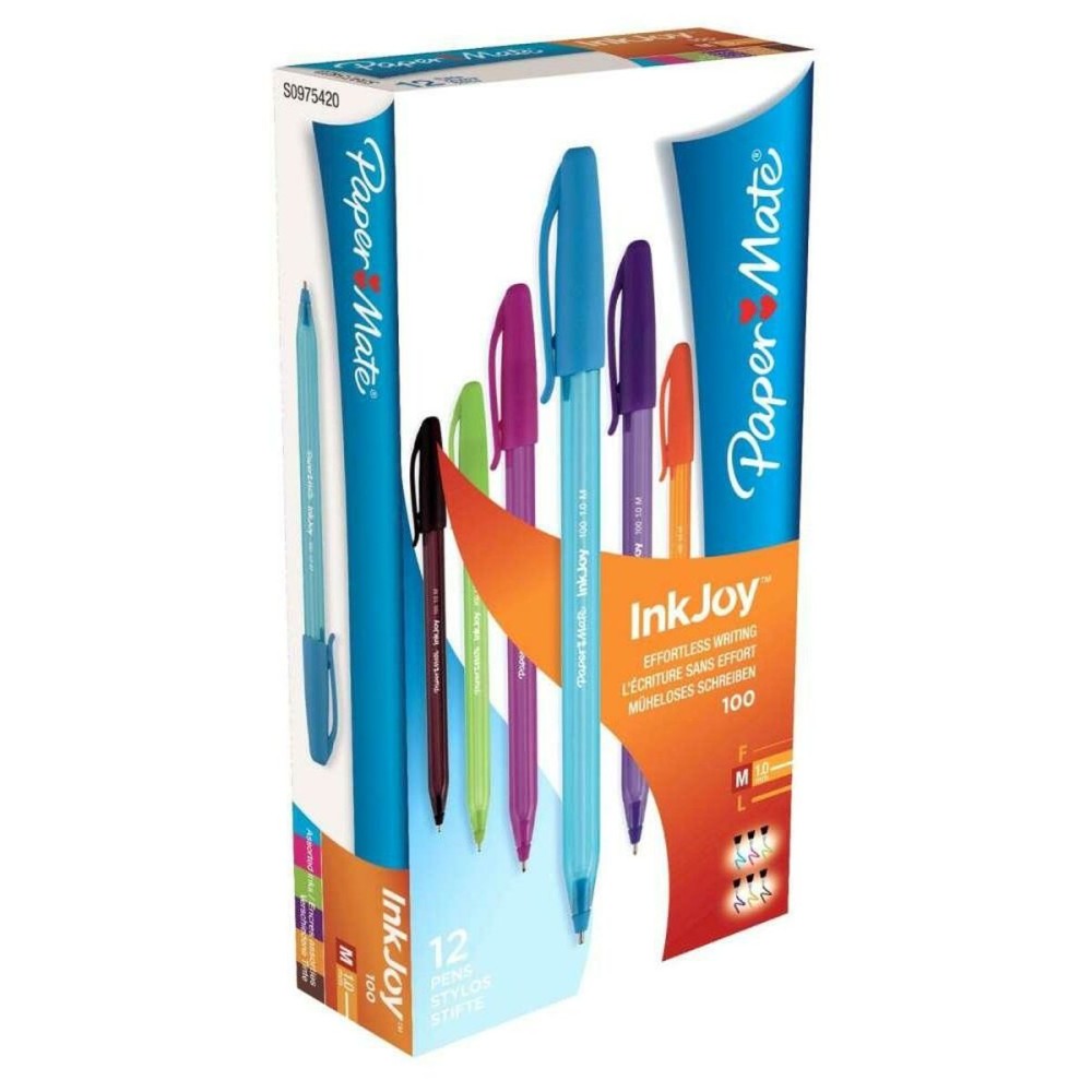 Pen Paper Mate Inkjoy 12 Pieces Multicolour 1 mm (12 Units)