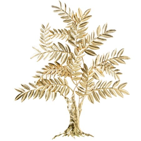 Wanddekoration Alexandra House Living Gold Metall Baum 74 x 90 x 6,5 cm