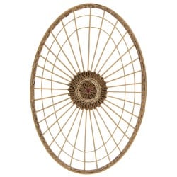 Wanddekoration Alexandra House Living natürlich Rattan Naturfaser 52 x 3 x 77 cm