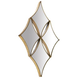 Wall mirror Alexandra House Living Golden Metal Cross 5 x 67 x 44 cm