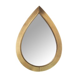 Wall mirror Alexandra House Living Golden Metal Drop 4 x 53 x 36 cm