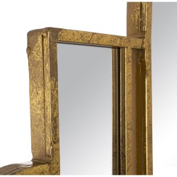 Wall mirror Alexandra House Living Golden Metal Geometric 7 x 80 x 78 cm