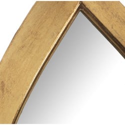 Wall mirror Alexandra House Living Golden Metal Drop 4 x 53 x 36 cm