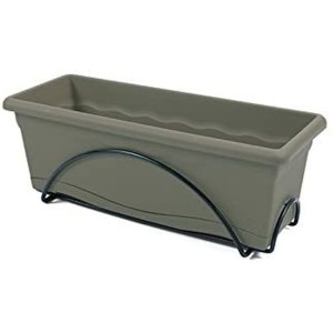 Planter Plastiken Terra For hanging on the balcony Taupe Plastic 50 x 24 x 18 cm