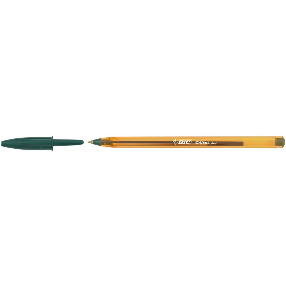 Crayon Bic Cristal Fine Vert 0,3 mm 50 Pièces