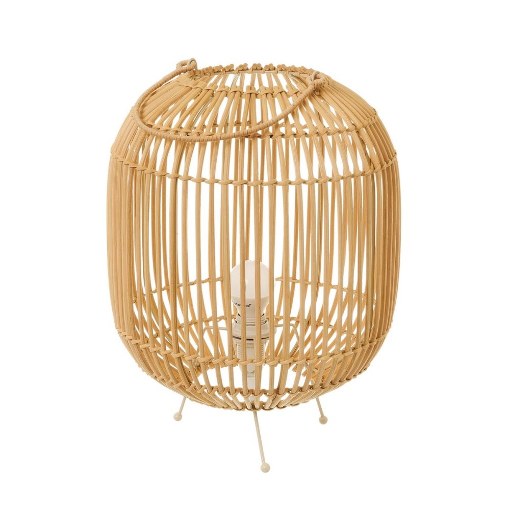 Desk lamp Natural Metal Rattan 40 W 220-240 V 27 x 27 x 35 cm