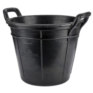 Bucket with Handle Bellota 18 L industrial Black Latex rubber Resistant