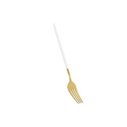 Besteck DKD Home Decor Weiß Gold Edelstahl 4,5 x 2,5 x 20,5 cm 24 Stücke