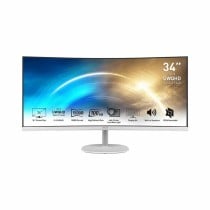 Écran MSI PRO MP341CQW Blanc 34" 100 Hz