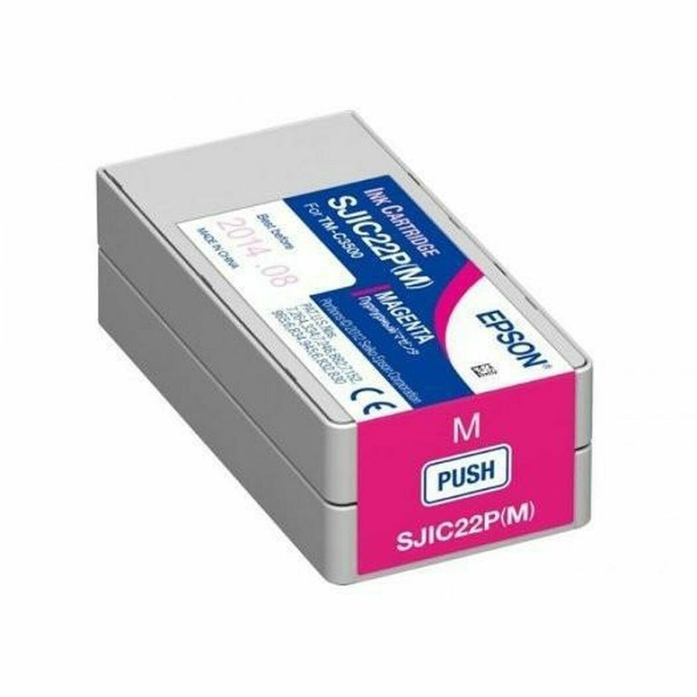 Cartouche d'encre originale Epson SJIC22P(M): Ink cartridge for ColorWorks C3500 (Magenta)