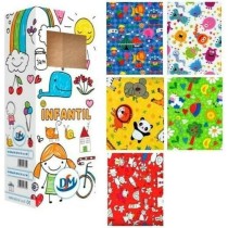 Papier-cadeau DM Enfant Multicouleur Rouleau 2 m (50 Unités)