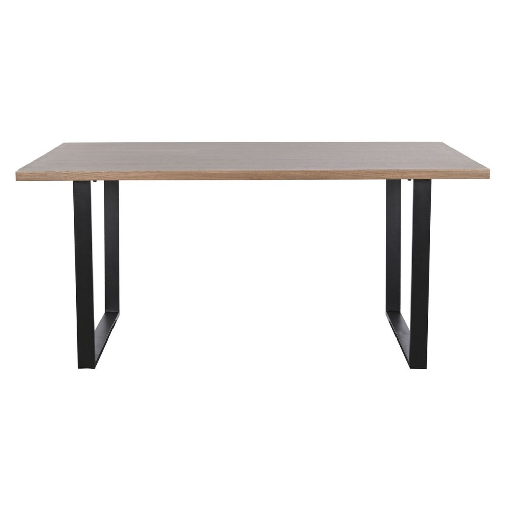 Table de Salle à Manger Home ESPRIT Marron Noir Fer Bois MDF 160 x 90 x 75 cm