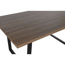 Table de Salle à Manger Home ESPRIT Marron Noir Fer Bois MDF 160 x 90 x 75 cm