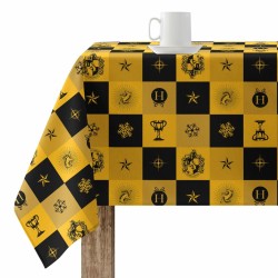 Stain-proof resined tablecloth Harry Potter Hufflepuff Multicolour 100 x 150 cm