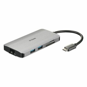 Hub USB C D-Link DUB-M810 Silberfarben 100 W