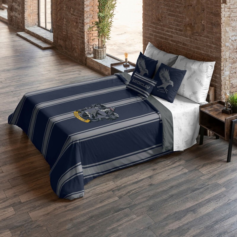 Housse de Couette Harry Potter Ravenclaw Multicouleur Blue marine 175 Fils 155 x 220 cm Lit 1 persone