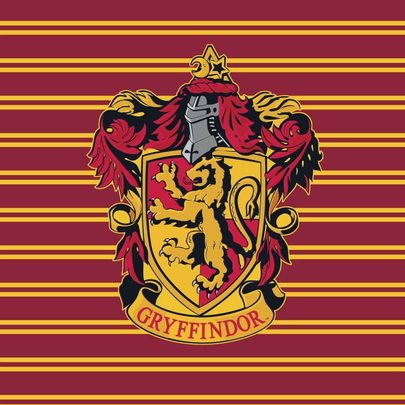 Bettdeckenbezug Harry Potter Gryffindor Shield Bunt 175 Fäden 140 x 200 cm Einzelmatratze