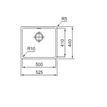 Évier simple Mepamsa SQUARE 40.50