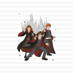 Housse de Couette Harry Potter Team Multicouleur 175 Fils 180 x 220 cm Lit 1 persone