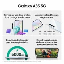 Smartphone Samsung Galaxy A35 6 GB RAM 128 GB Schwarz Lila