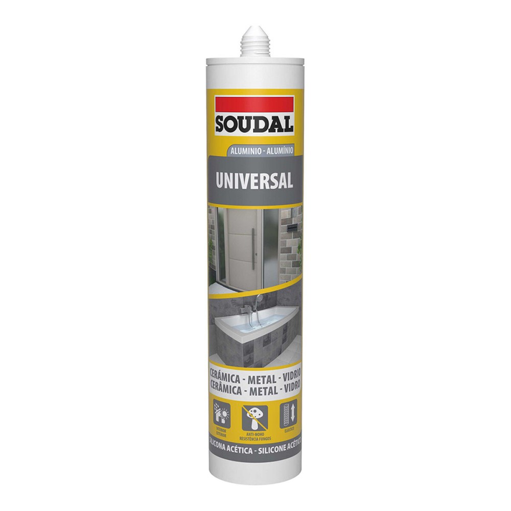 Silicone Soudal 115924 Universel Argenté 280 ml