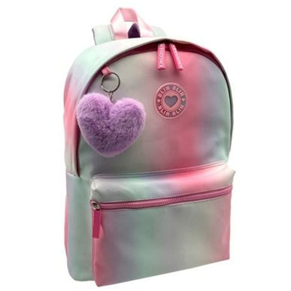 School Bag Blin-Blin Kuky Pink 42 x 31 x 14 cm