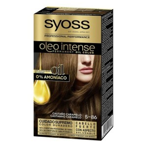 Teinture permanente   Syoss Olio Intense Sans ammoniaque Nº 5,86 Marron Caramel