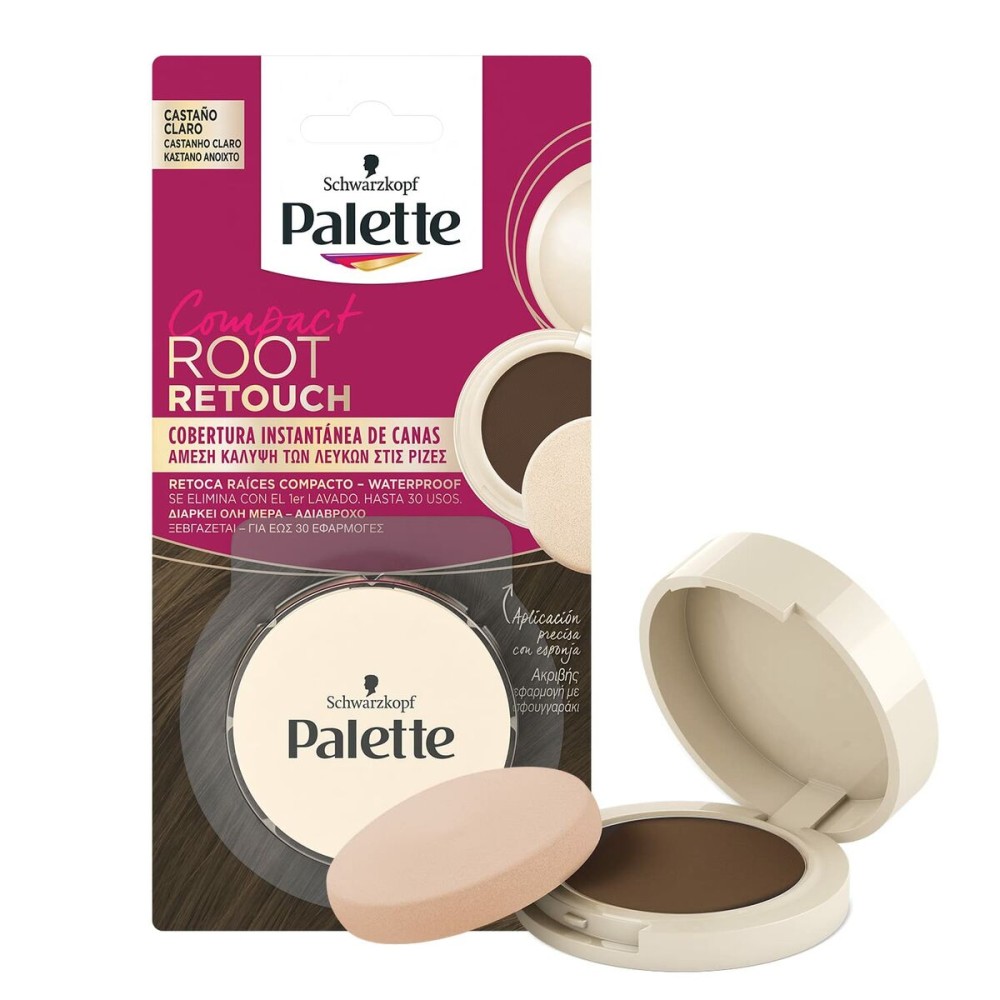 Correcteur de Racines Schwarzkopf Root Retouch Compact Marron léger 3 g