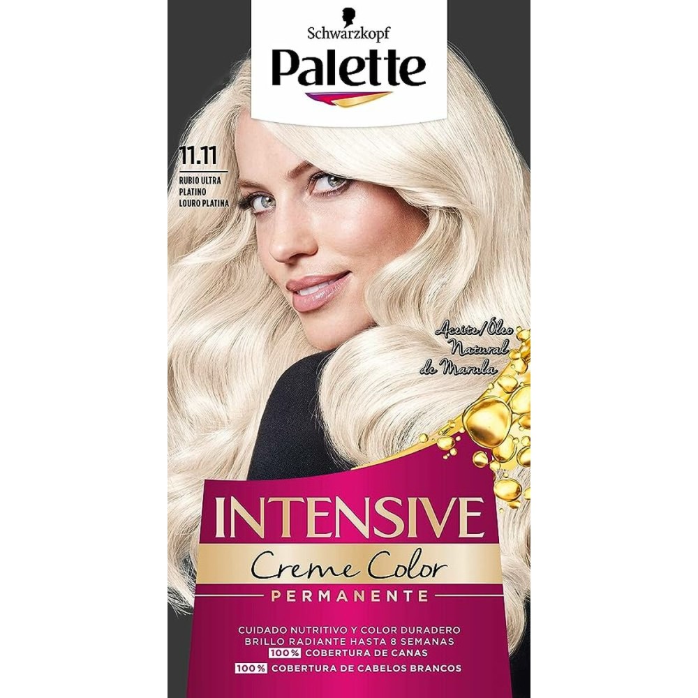 Dauerfärbung Schwarzkopf Intensive Platinblond Nº 11.11 (1 Stück)