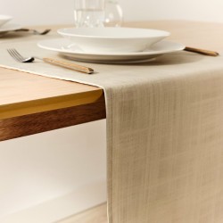 Chemin de Table Belum Liso Beige 45 x 140 cm