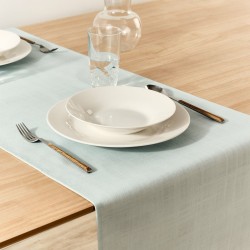 Chemin de Table Belum Liso Bleu 45 x 140 cm