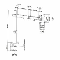 Bildschirm-Träger für den Tisch Aisens DT32TSR-039 13"