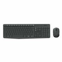 Tastatur mit Drahtloser Maus Logitech MK235 Grau QWERTY Qwerty US