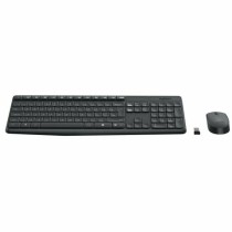 Tastatur mit Drahtloser Maus Logitech MK235 Grau QWERTY Qwerty US