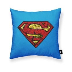 Cushion cover Superman Superman Basic A Blue Multicolour 45 x 45 cm