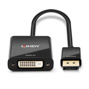 Adaptateur DisplayPort vers DVI LINDY 41734 Noir