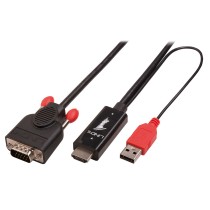 DisplayPort-zu-HDMI-Adapter LINDY 41456 Schwarz