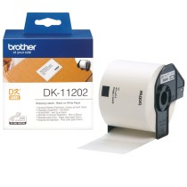 Drucker-Etiketten Brother DK-11202 Schwarz/Weiß 62 x 100 mm (3 Stück)