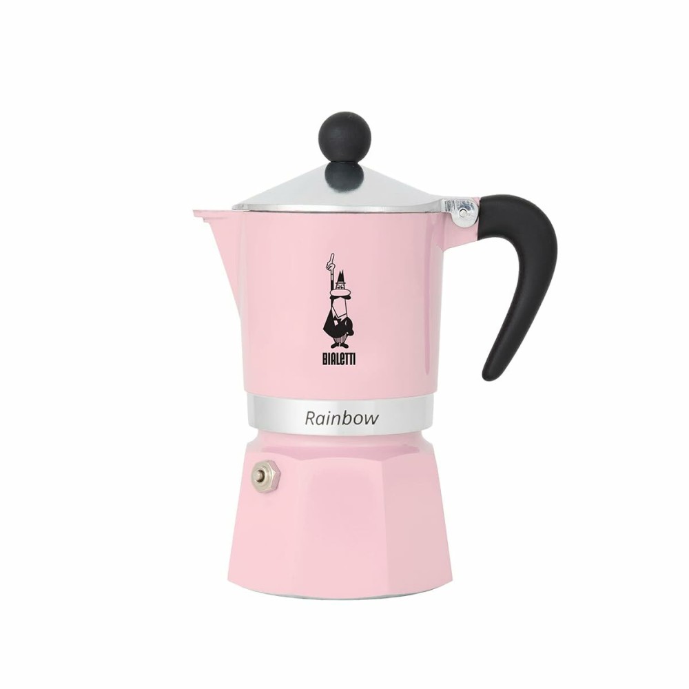 Cafetière Italienne Bialetti Primavera Rainbow Rose Aluminium