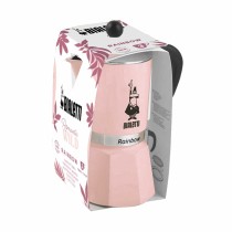 Italian Coffee Pot Bialetti Primavera Rainbow Pink Aluminium