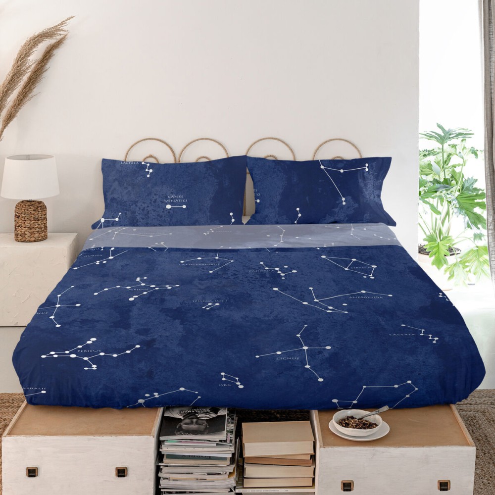 Drap HappyFriday Blanc Cosmos Multicouleur 260 x 270 cm (Cosmos)