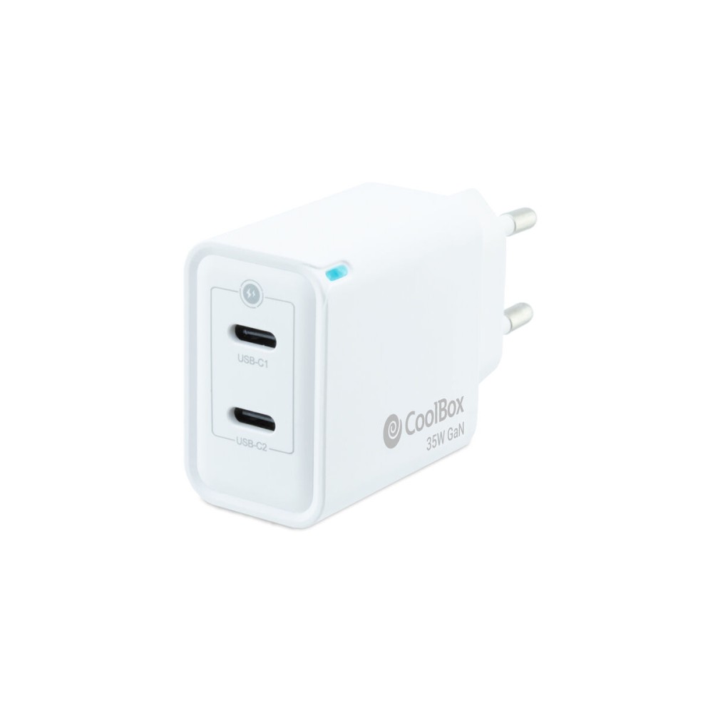 Wall Charger CoolBox COO-CUP-35CC White (1 Unit)