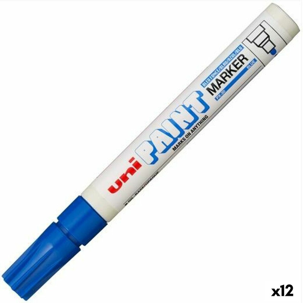 Dauermarker Uni-Ball PX-20 Blau (12 Stück)