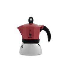 Italienische Kaffeemaschine Bialetti Moka Induction Rot Metall Aluminium 150 ml